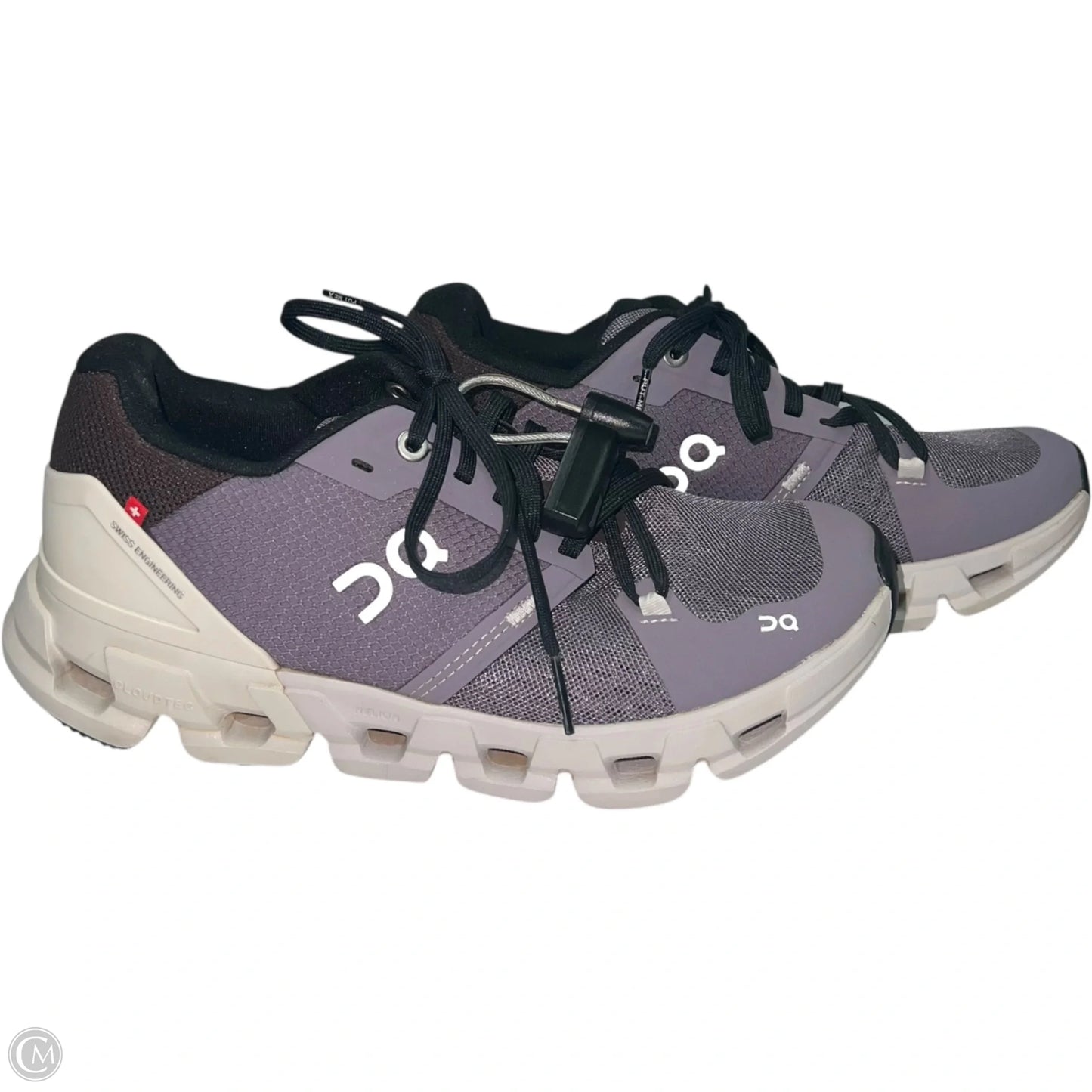Shoes Athletic By On Cloud In Black & Purple, Size: 6.5