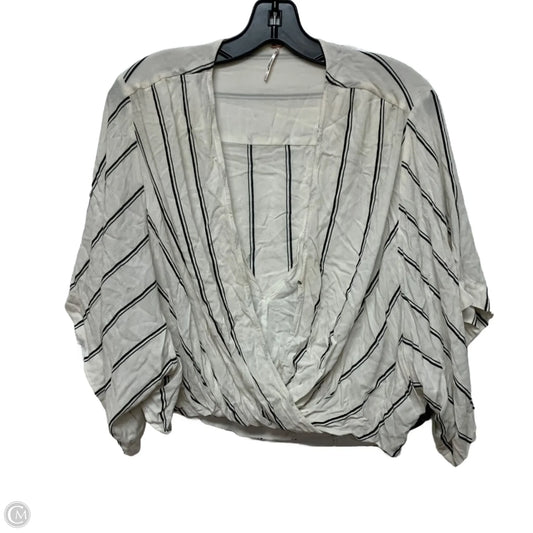 Top Short Sleeve By Free People In Cream, Size: S