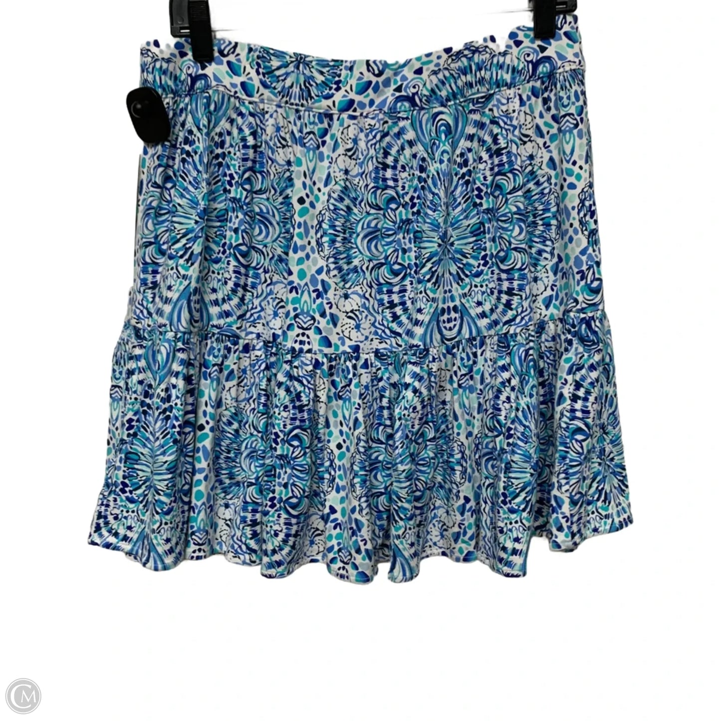 Skirt Designer By Lilly Pulitzer In Blue & White, Size: L