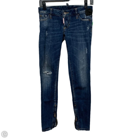 Jeans Skinny By dsquared2 In Blue Denim, Size: 2