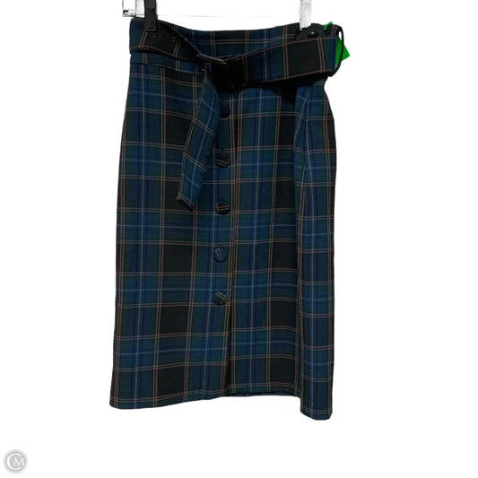 Skirt Midi By Maeve In Plaid Pattern, Size: 0