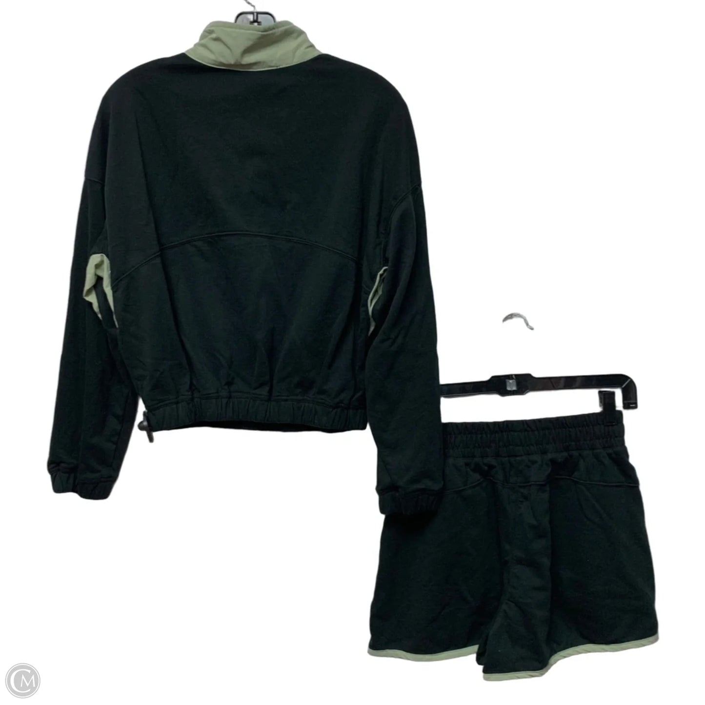 Lounge Set Shorts In Black & Green, Size: S