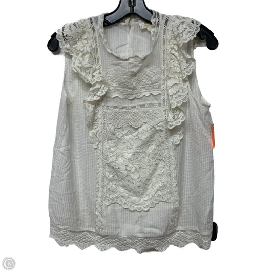 Top Sleeveless By Maeve In White, Size: S