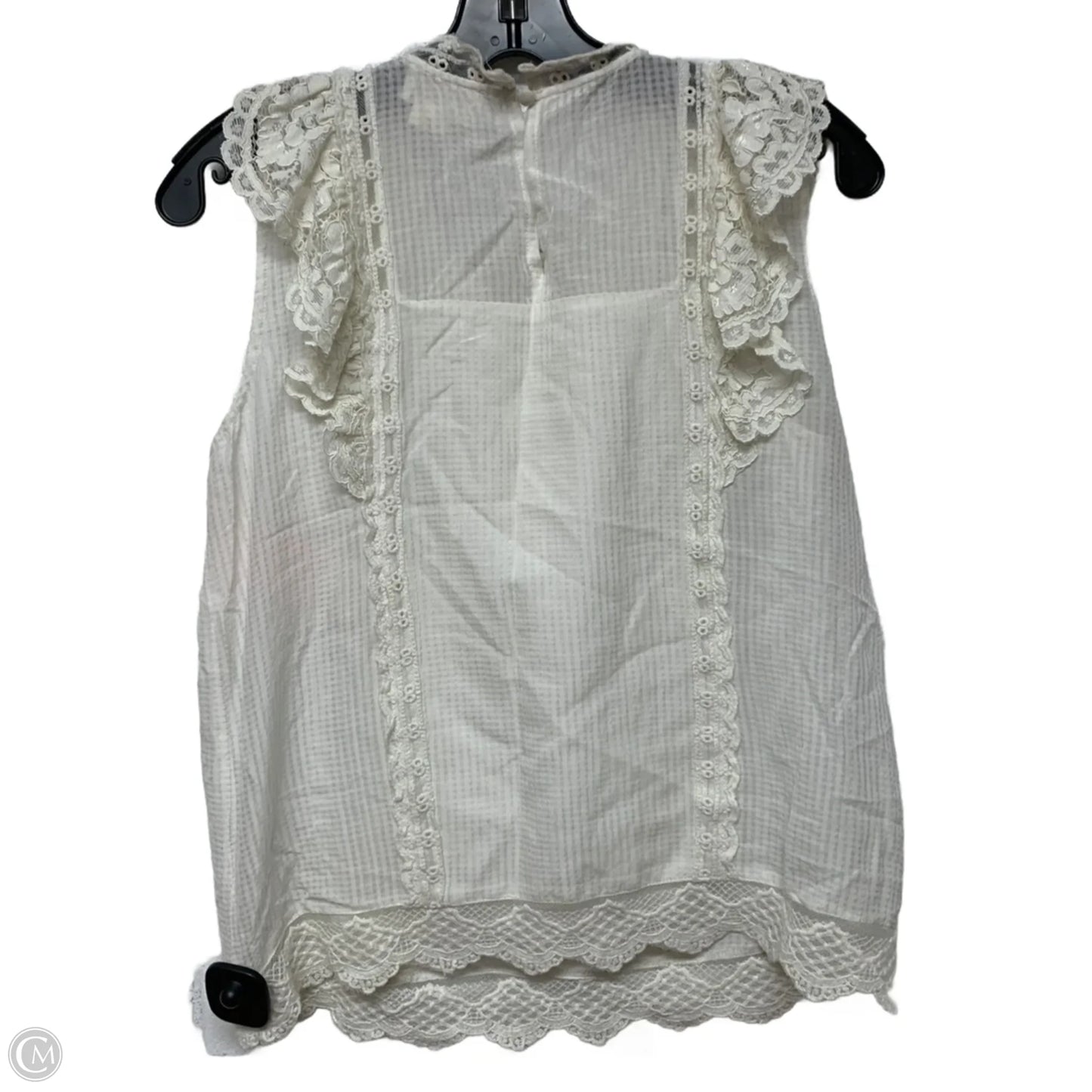 Top Sleeveless By Maeve In White, Size: S