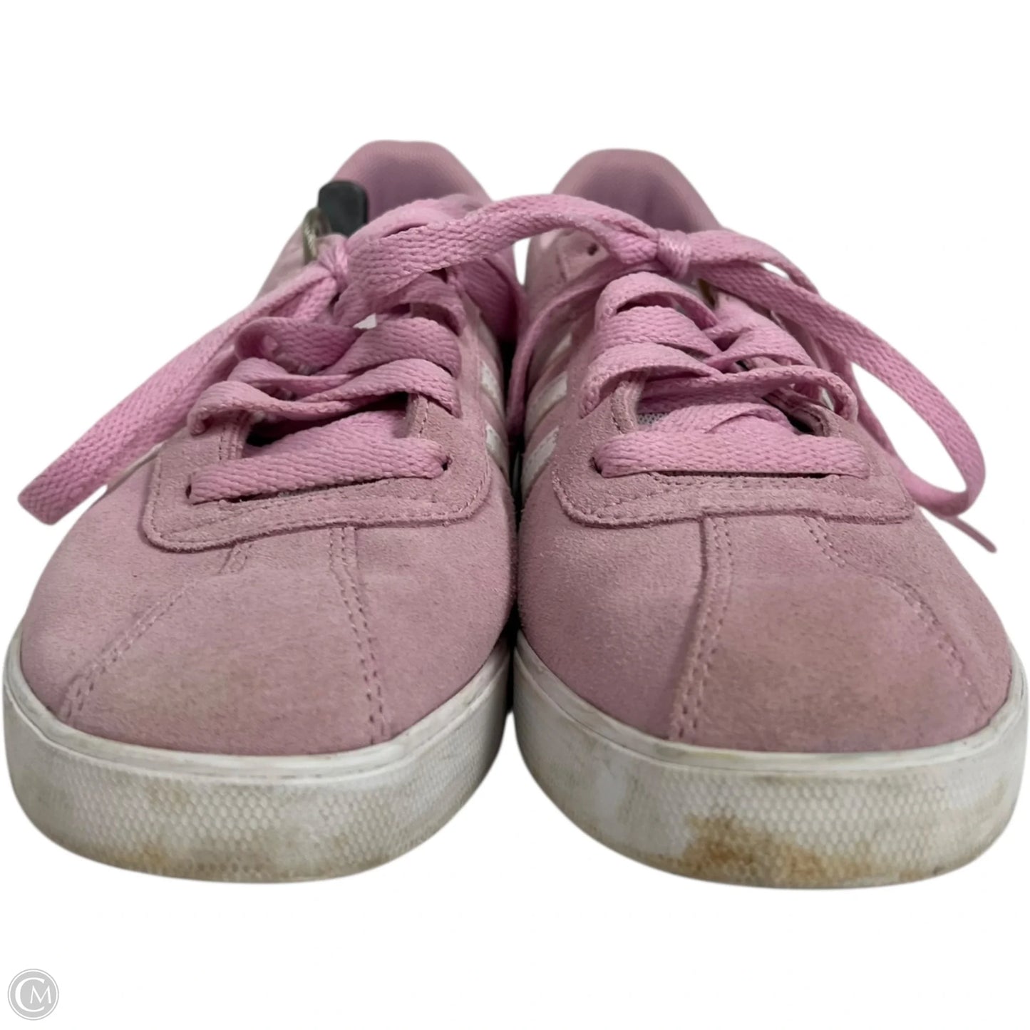 Shoes Sneakers By Adidas In Pink & White, Size: 9