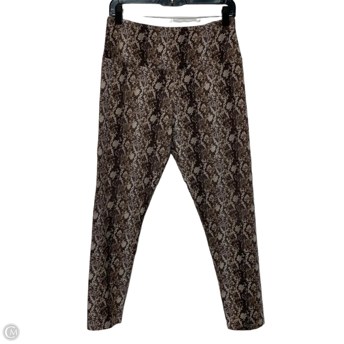 Athletic Leggings By Suavé In Snakeskin Print, Size: M