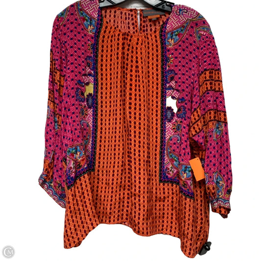 Top Long Sleeve By Bhanuni By Jyoti In Multi-colored, Size: Xl