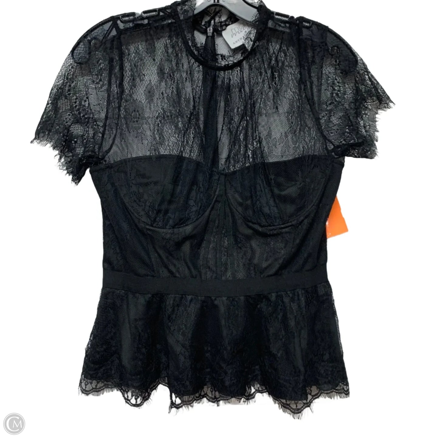 Top Short Sleeve By Mare Mare In Black, Size: M