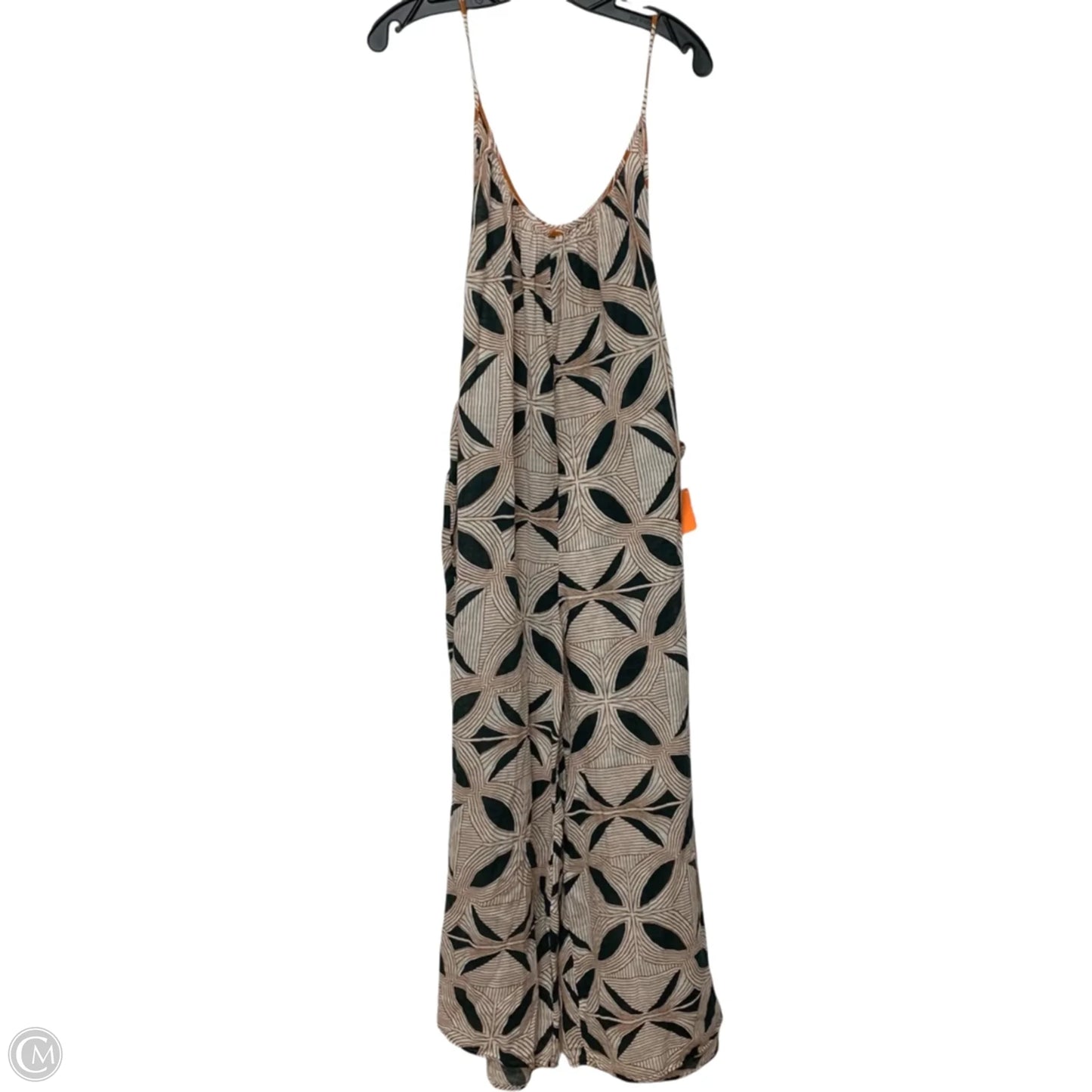 Dress Casual Maxi By Anthropologie In Orange & White, Size: M