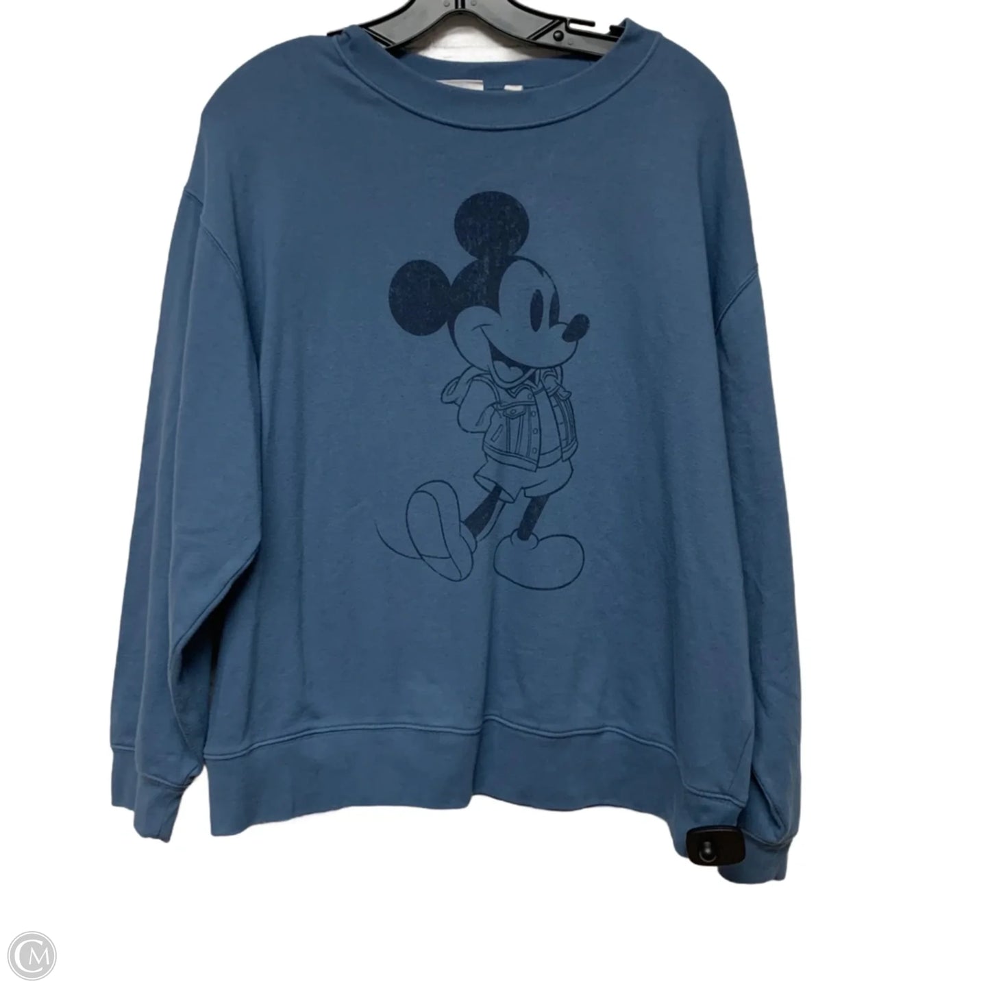 Sweatshirt Crewneck By Gap In Blue, Size: L