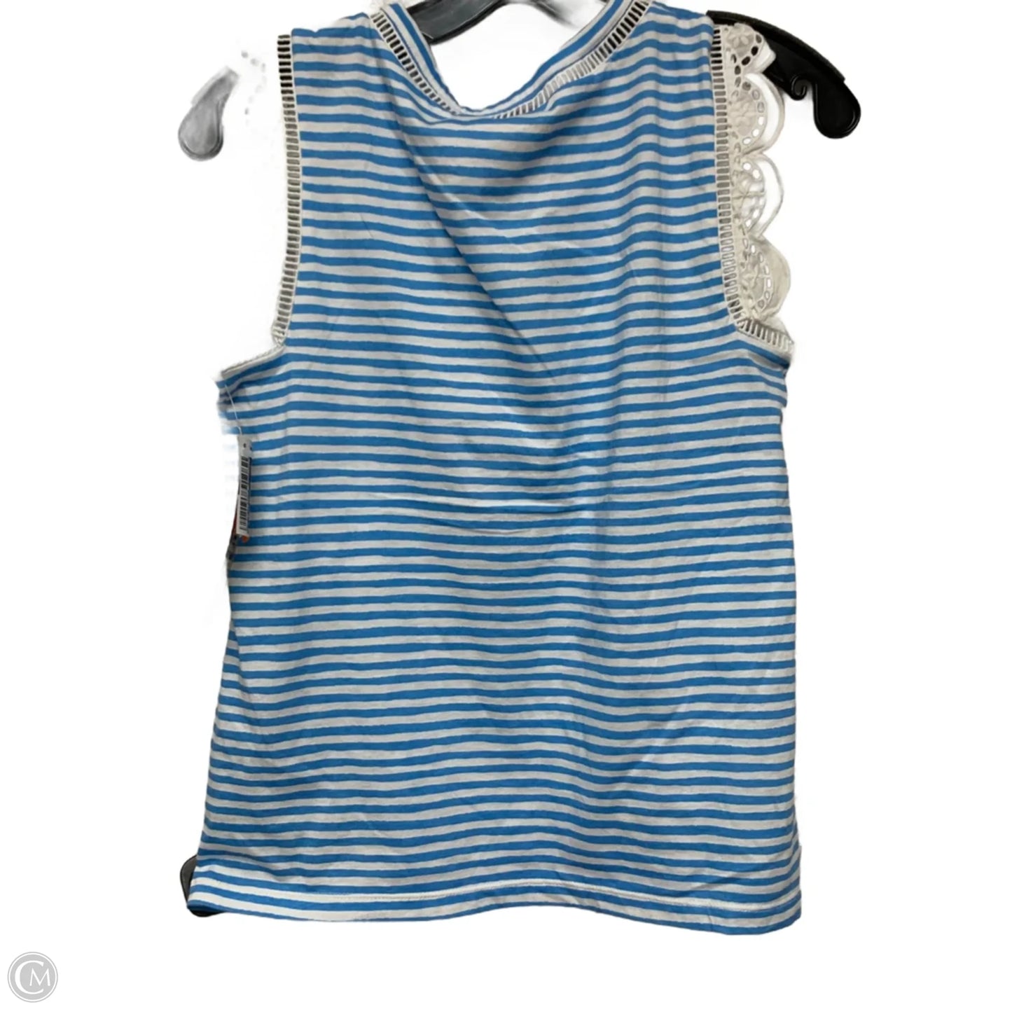Top Sleeveless Designer By Lilly Pulitzer In Blue & White, Size: Xs