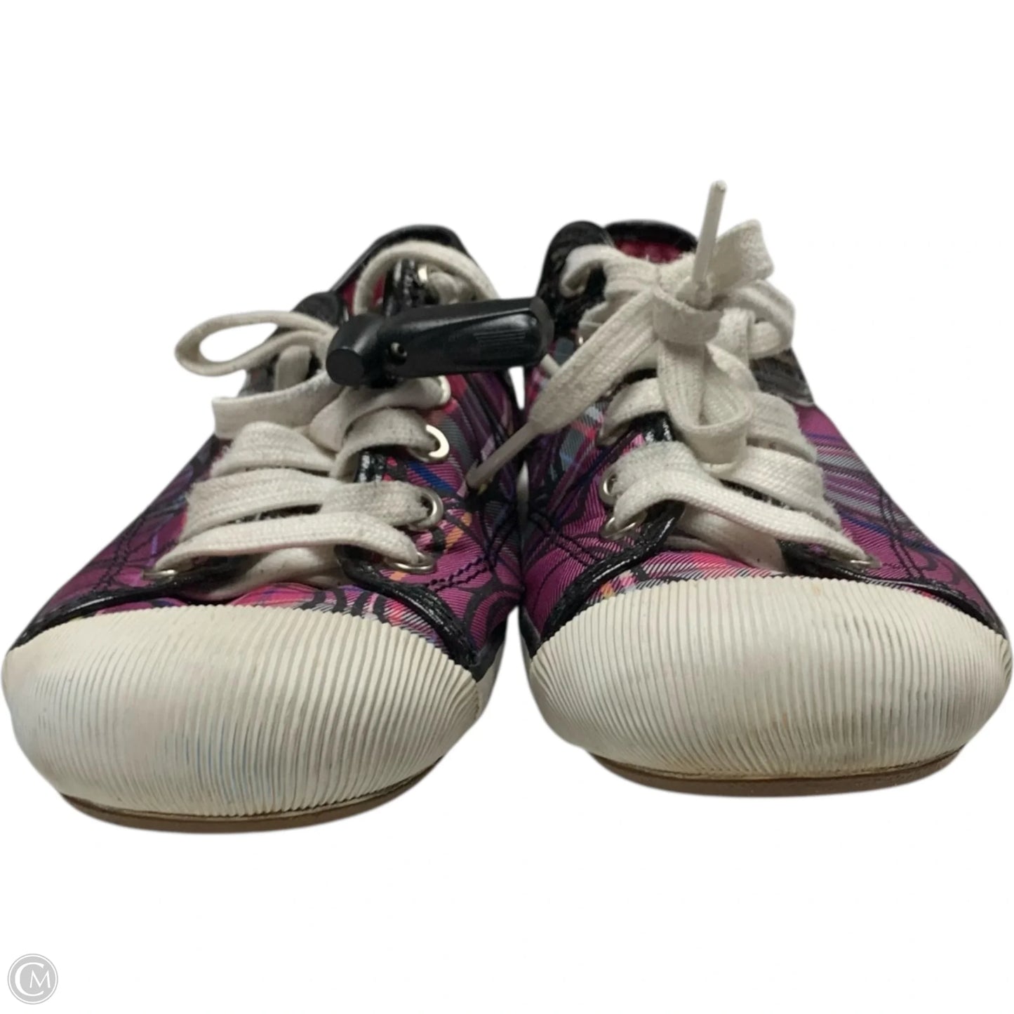 Shoes Designer By Coach In Black & Purple, Size: 8