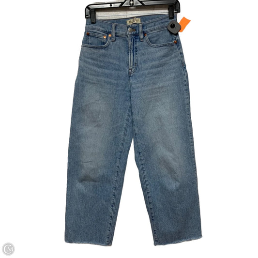 Jeans Wide Leg By Madewell In Blue Denim, Size: 2