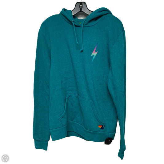 Sweatshirt Hoodie By Aviator Nation In Blue, Size: L