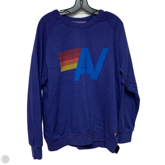 Sweatshirt Crewneck By Aviator Nation In Blue, Size: Xl
