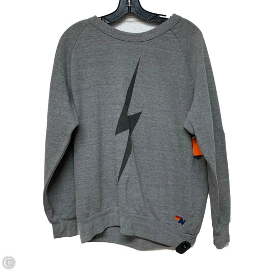 Sweatshirt Crewneck By Aviator Nation In Grey, Size: L