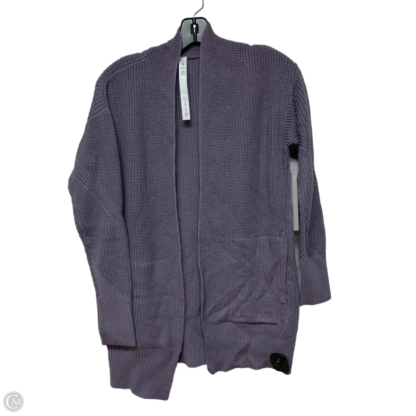 Sweater Cardigan By Lululemon In Purple, Size: Xs
