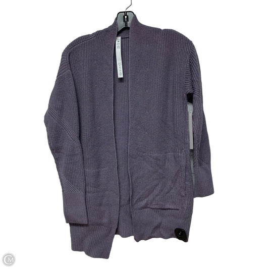 Sweater Cardigan By Lululemon In Purple, Size: Xs