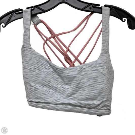 Athletic Bra By Lululemon In Grey, Size: M