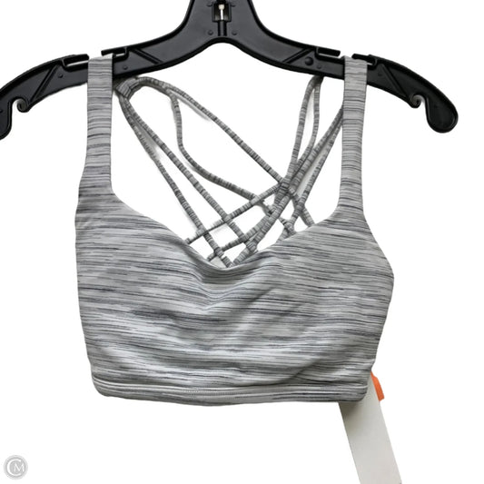 Athletic Bra By Lululemon In Grey & Pink, Size: M