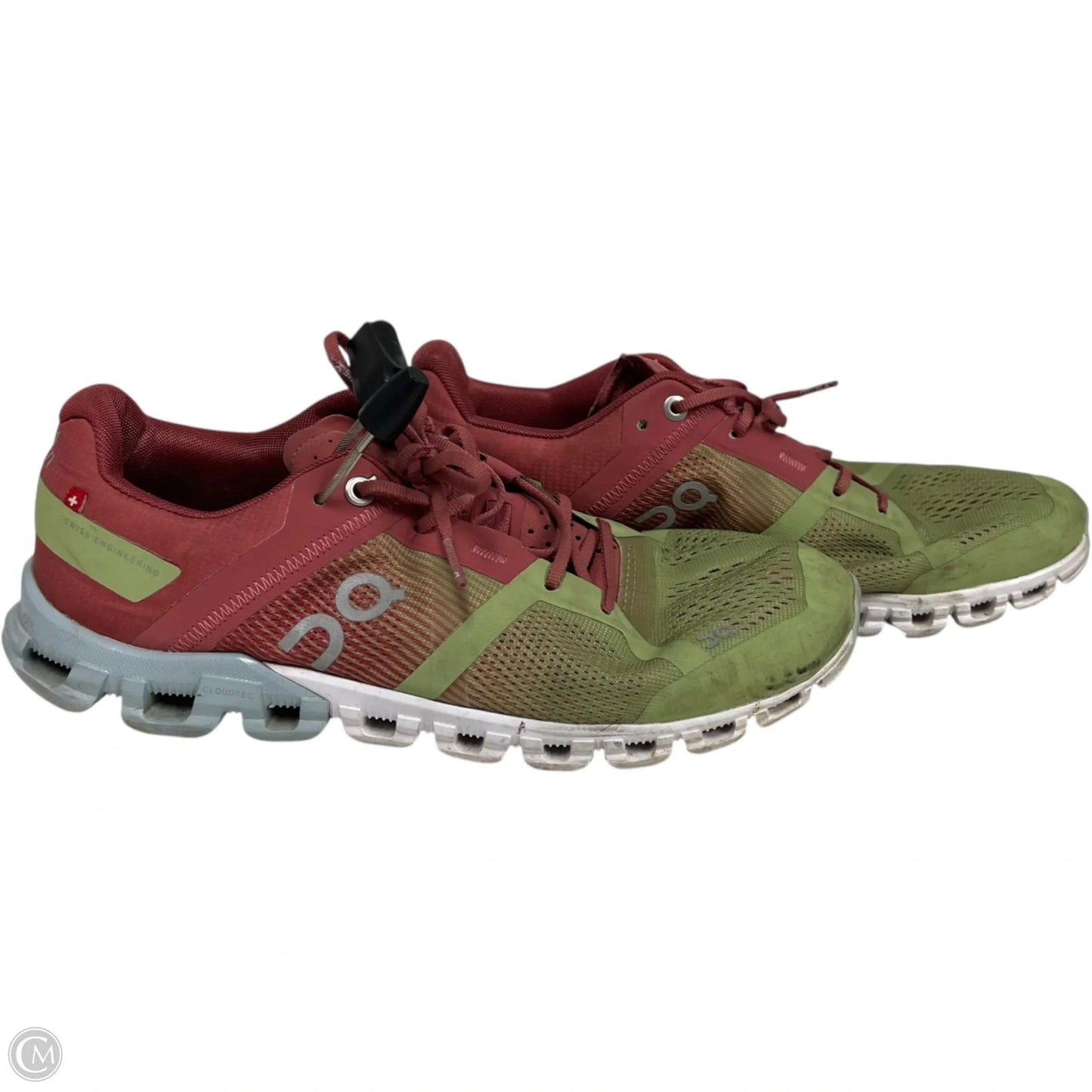 Shoes Athletic By On Cloud In Green & Pink, Size: 8