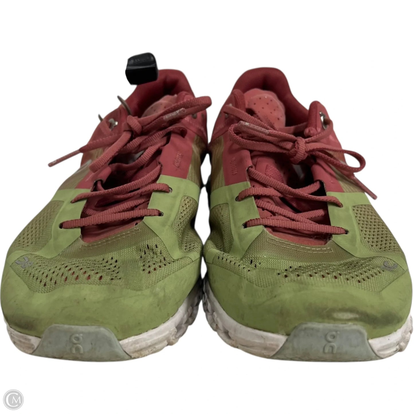 Shoes Athletic By On Cloud In Green & Pink, Size: 8