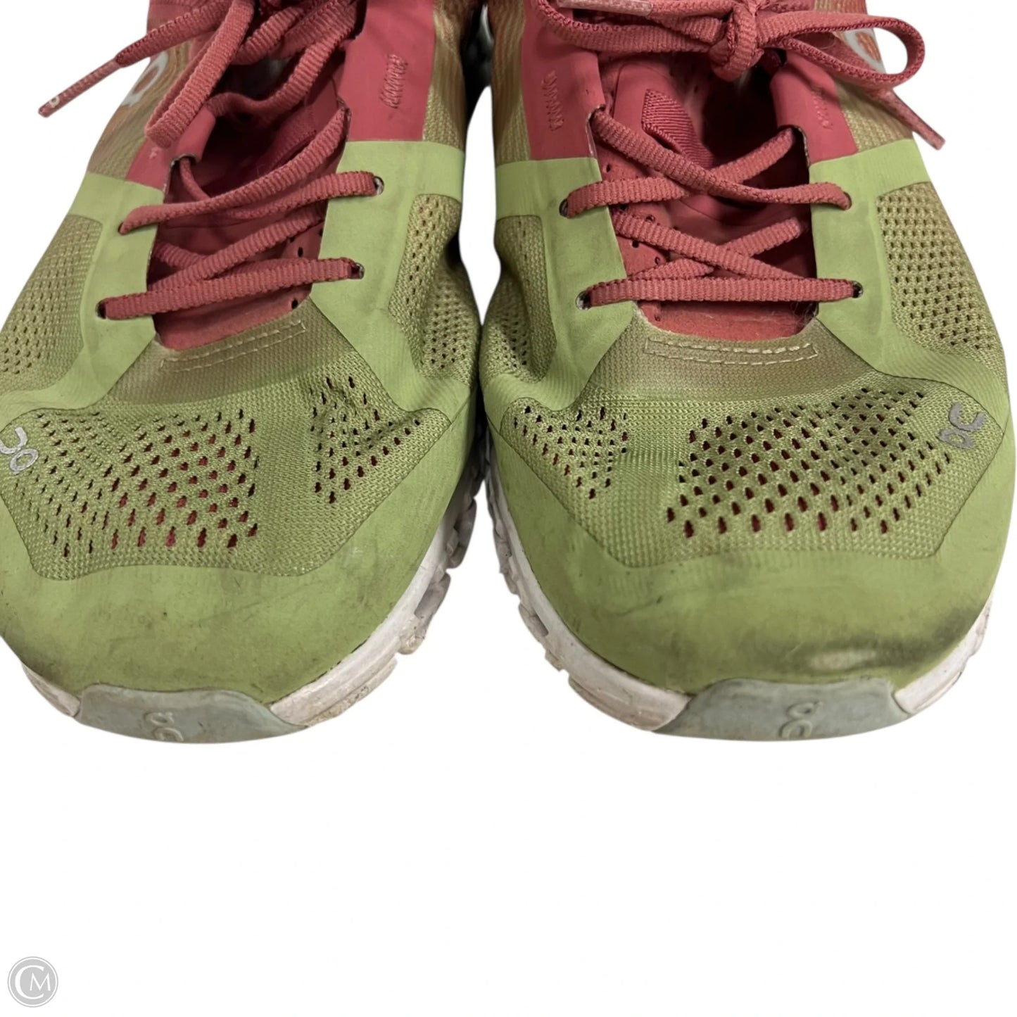 Shoes Athletic By On Cloud In Green & Pink, Size: 8