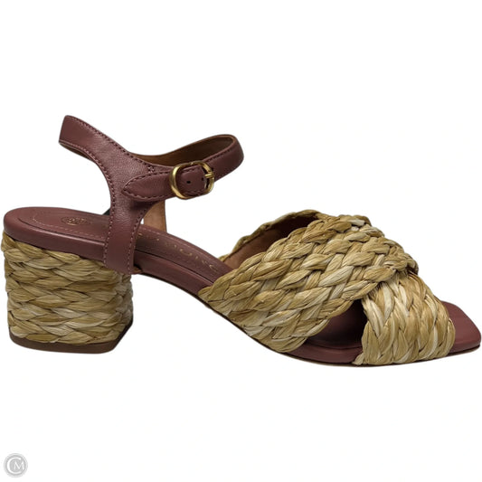 Shoes Designer By Tory Burch In Pink & Tan, Size: 8.5