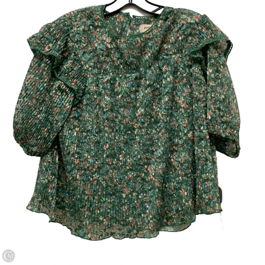 Top Short Sleeve By Porridge In Green, Size: S