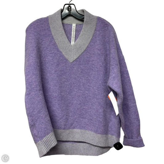 Sweater By Lululemon In Purple, Size: M