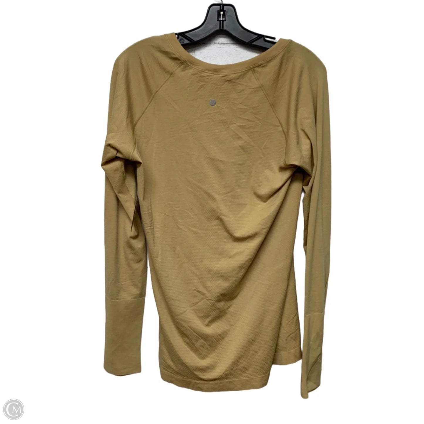 Athletic Top Long Sleeve Crewneck By Lululemon In Yellow, Size: L