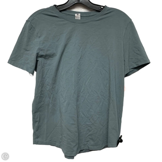 Athletic Top Short Sleeve By Lululemon In Blue, Size: S
