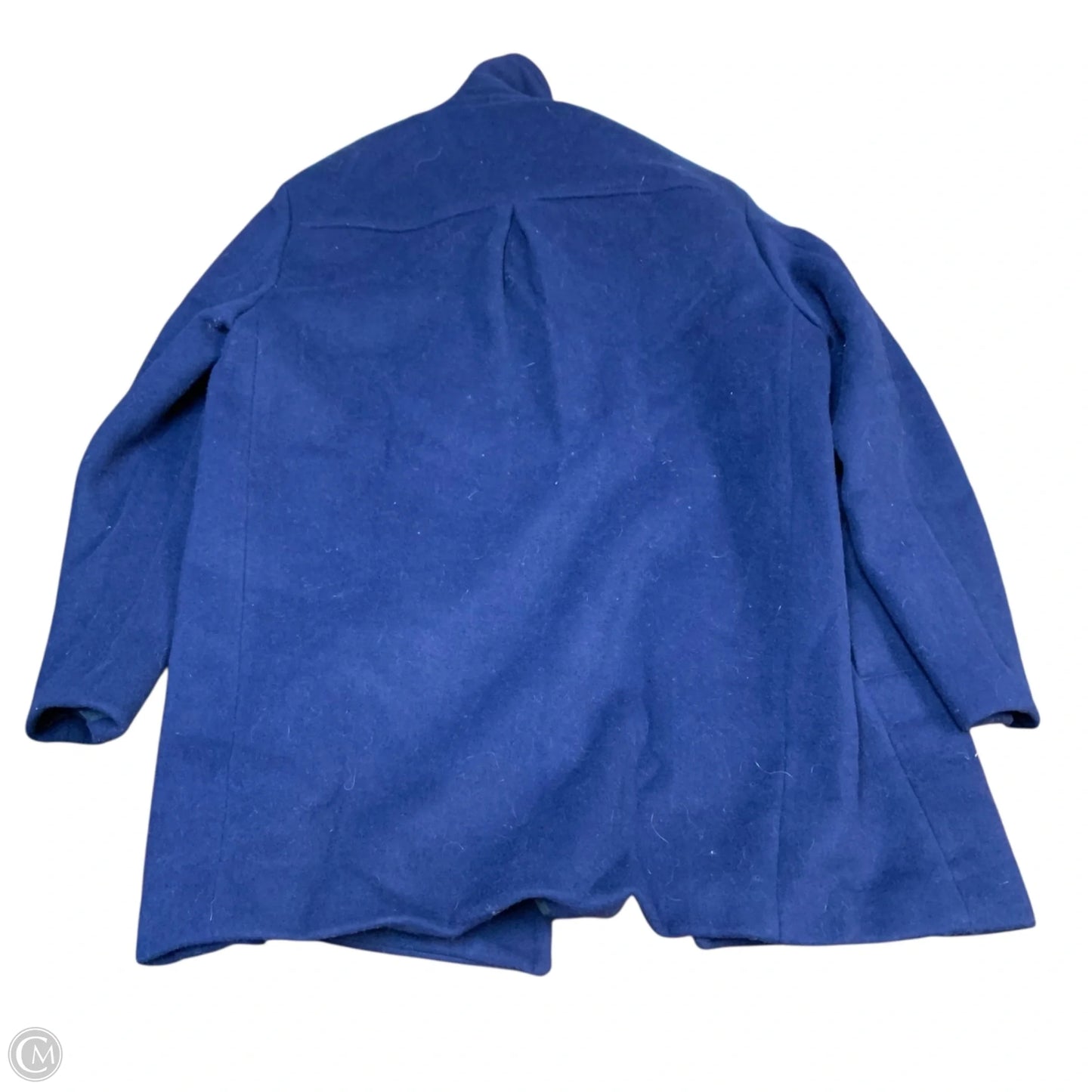 Coat Wool By Maeve In Blue, Size: M