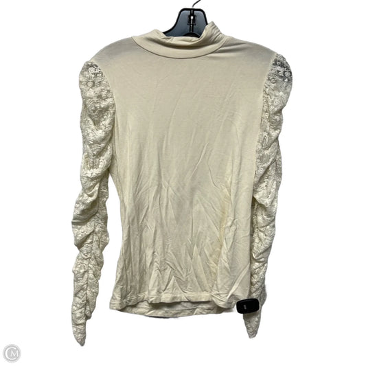 Top Long Sleeve By Maeve In Cream, Size: Xs