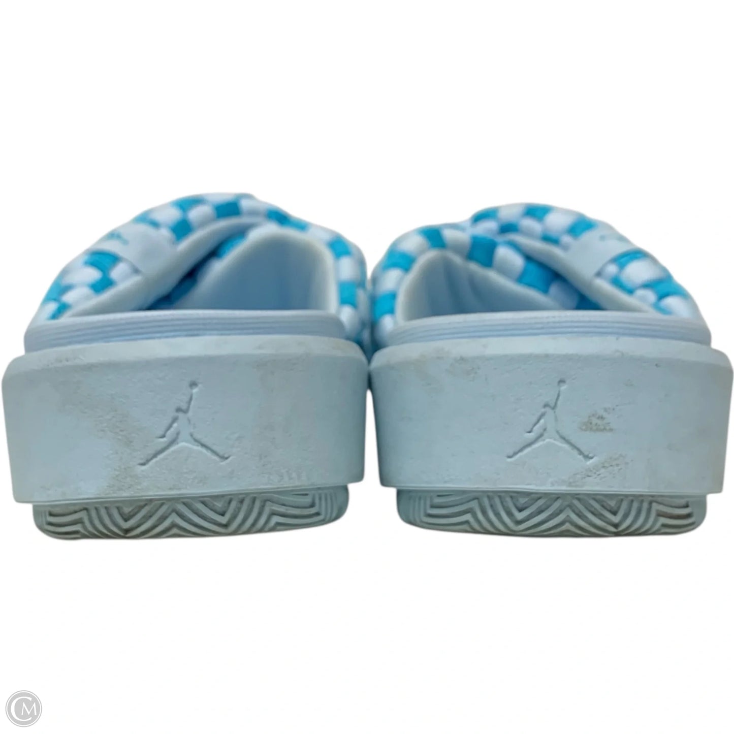 Sandals Luxury Designer By Jordan In Blue, Size: 5