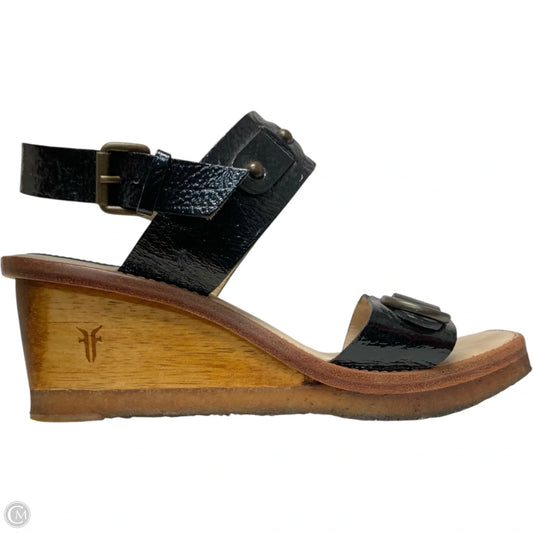 Sandals Designer By Frye In Black, Size: 6