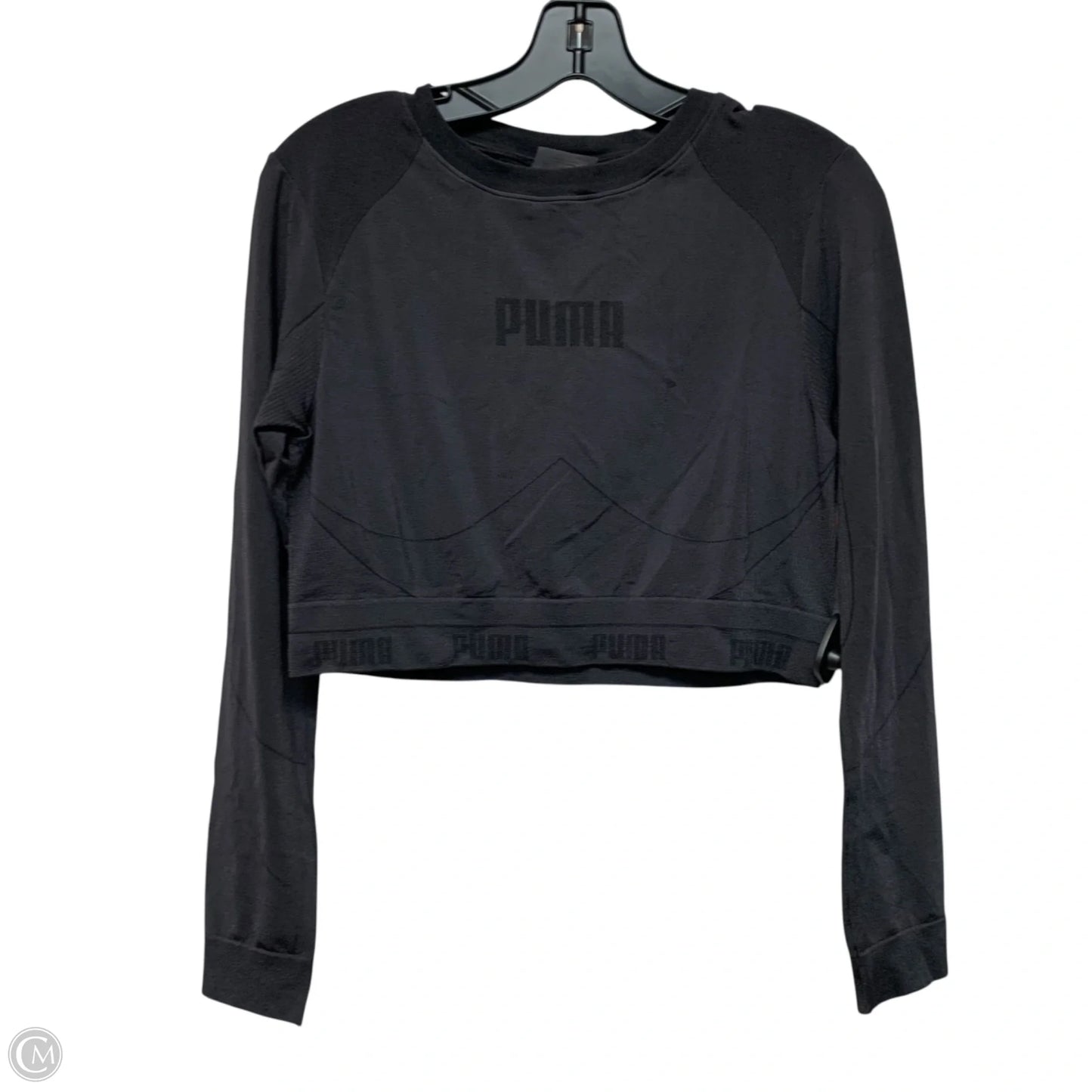 Athletic Top Long Sleeve Crewneck By Puma In Grey, Size: Xl