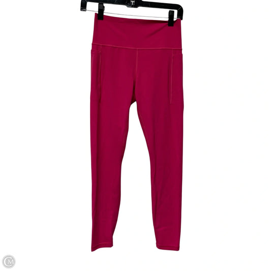 Athletic Leggings By Athleta In Pink, Size: M