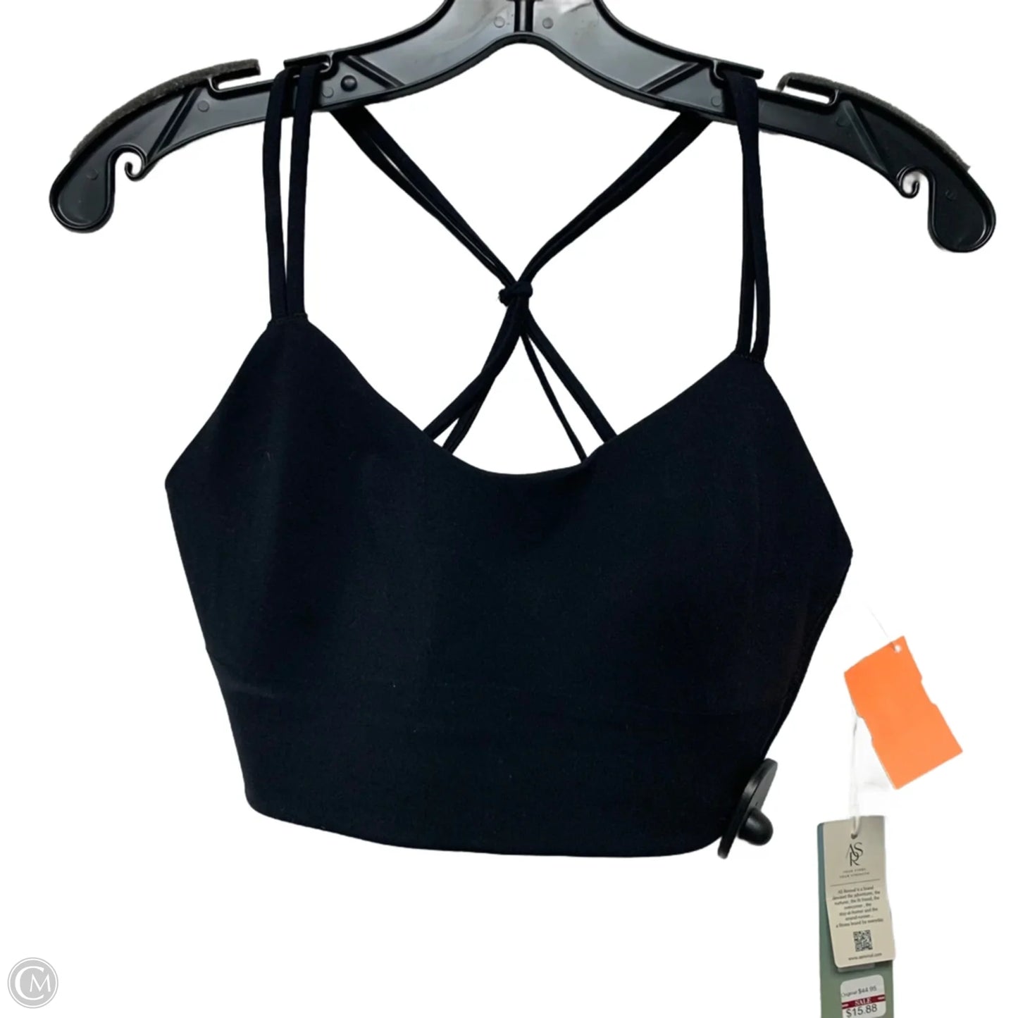 Athletic Bra By As Revival In Black, Size: S