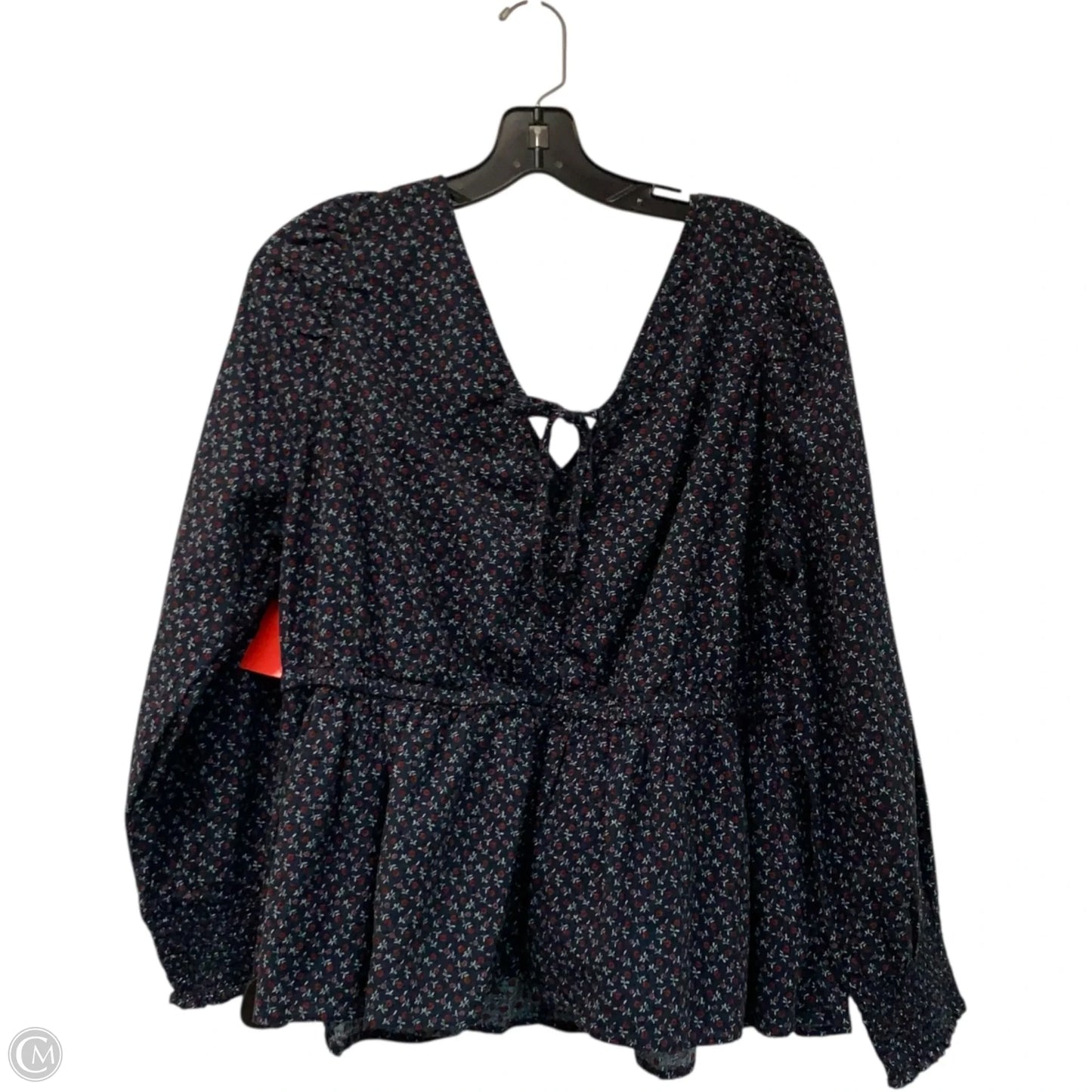 Top Long Sleeve By Madewell In Navy, Size: 1x