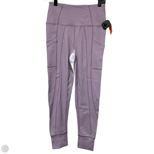 Athletic Leggings By Free People In Purple, Size: M