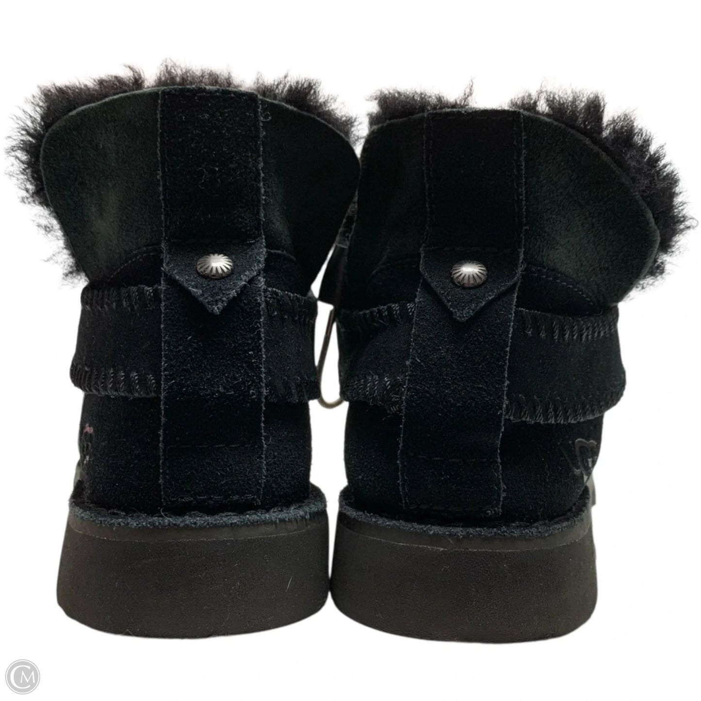 Boots Designer By Ugg In Black, Size: 6.5