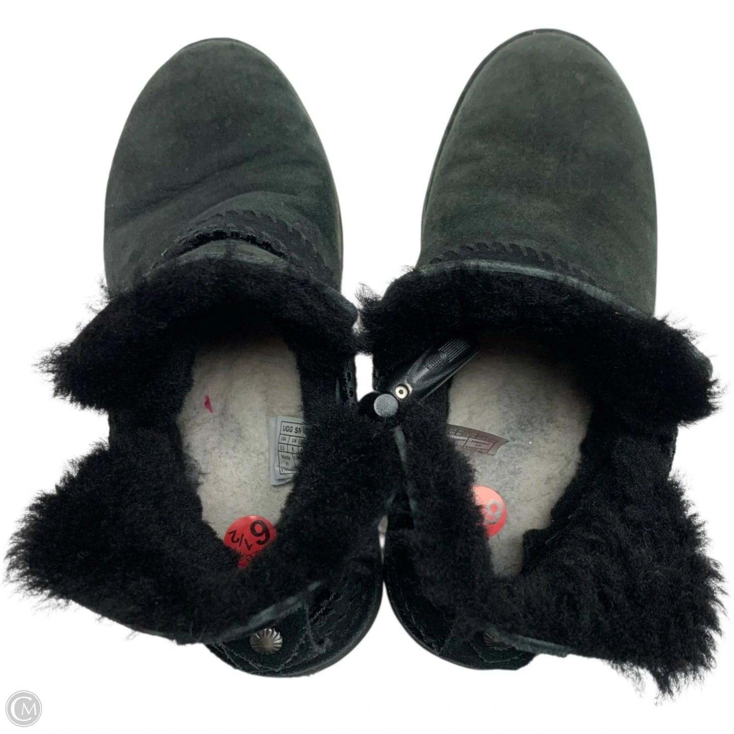 Boots Designer By Ugg In Black, Size: 6.5