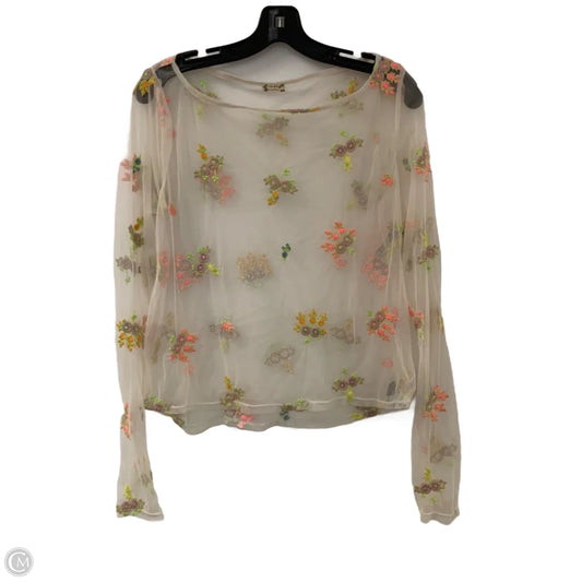 Top Long Sleeve By Free People In White, Size: L