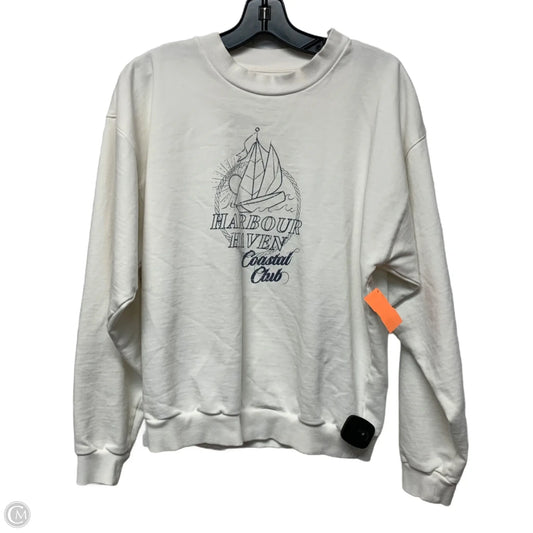 Sweatshirt Crewneck By Able In White, Size: S