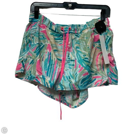 Shorts Designer By Lilly Pulitzer In Blue & Pink, Size: Xl