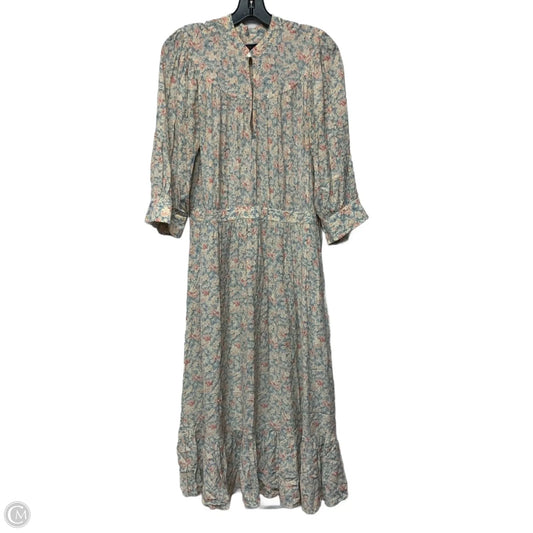 Dress Casual Midi By Polo Ralph Lauren In Floral Print, Size: Xl
