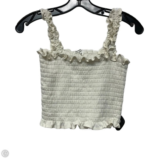 Top Sleeveless By Reformation In White, Size: L