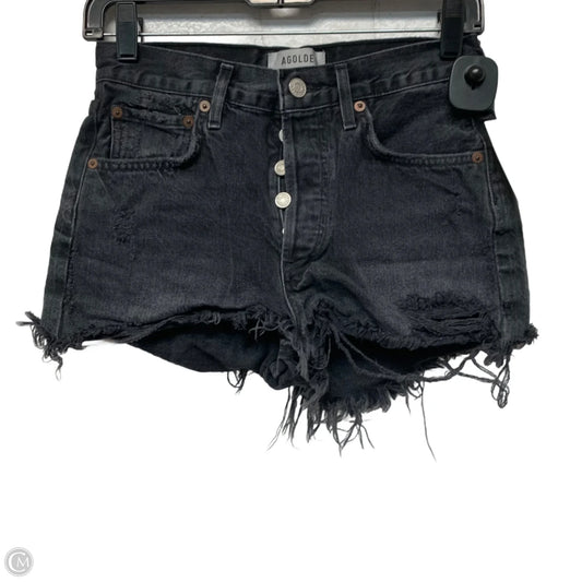 Shorts Designer By Agolde In Black Denim, Size: 0