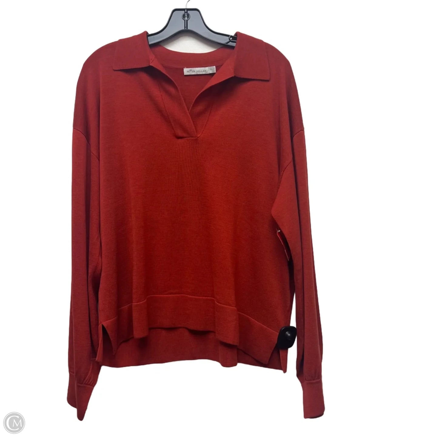 Sweater By Peter Millar In Orange, Size: Xl